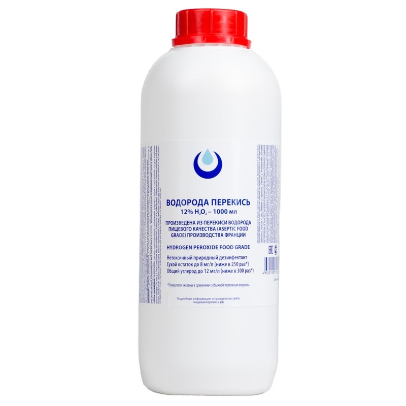 

Перекись водорода 12% Active ORGANIC (1000 мл) 1 шт.
