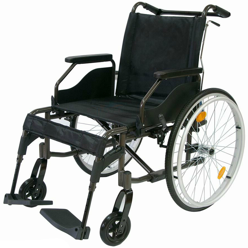 Кресло-коляска для инвалидов механическая Мега-Оптим 514A-LX 39 размер