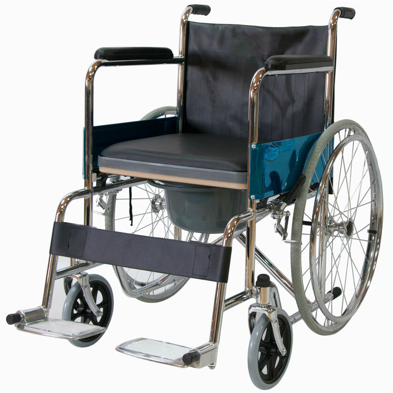 Кресло-коляска с санитарным оснащением Мега-Оптим FS681