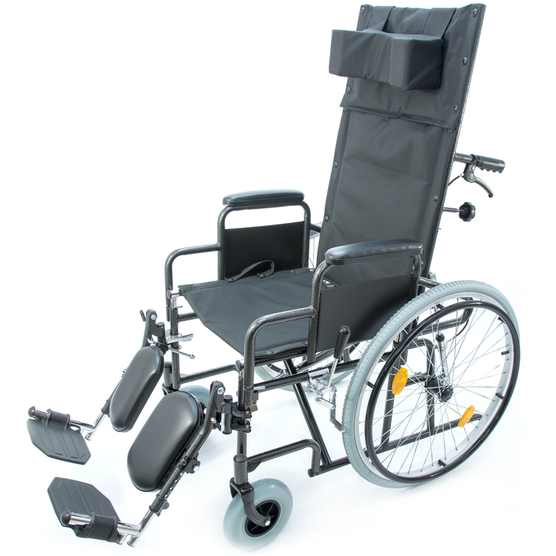 Кресло-коляска для инвалидов с высокой спинкой Мега-Оптим 514A 46 размер