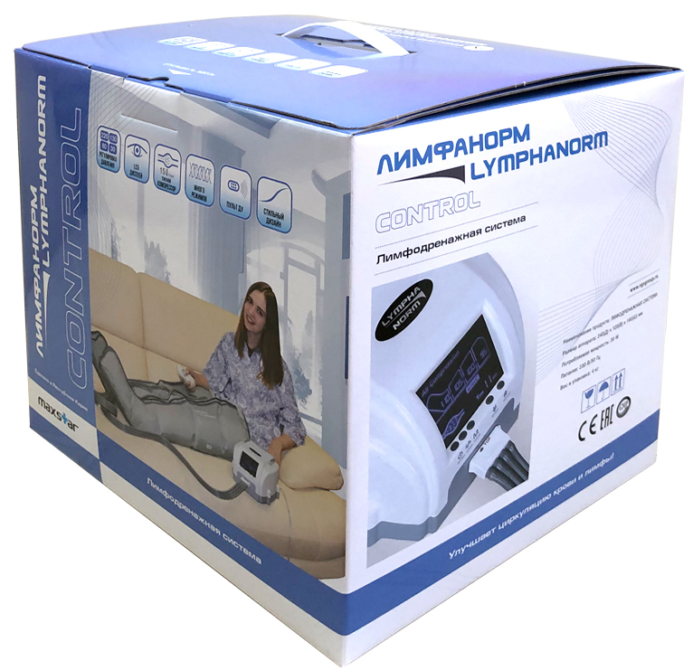 LymphaNorm Control  аппарат для прессотерапии (лимфодренажа) аппарат + манжеты на ноги + манжета для руки 82 см