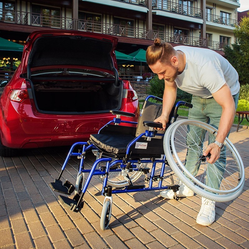 Кресло-коляска для инвалидов механическая Армед H 035 литые колеса / 36 размер