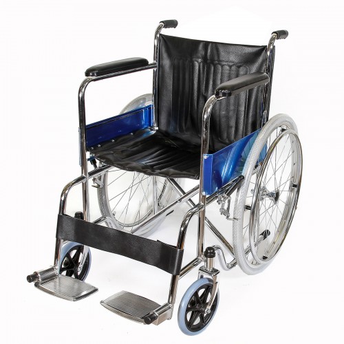 Кресло-коляска для инвалидов с пневматическими шинами Amrus AMRW18P-EL (P)