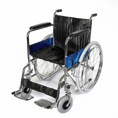 Кресло-коляска со съемными подножками и усиленными передними шинами Amrus AMWC18RA-SF/E