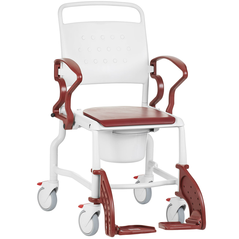 Купить Кресло-туалет для инвалидов и пожилых людей Rebotec Бонн синий, REBOTEC Rehabilitationsmittel GmbH