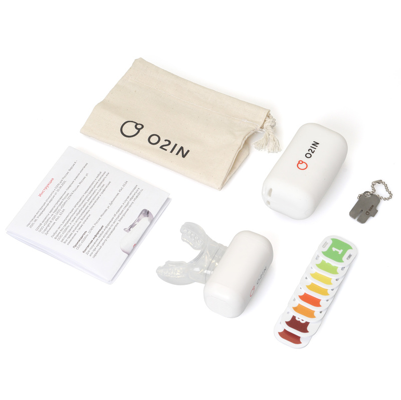 Дыхательный тренажер O2IN PRO тренажер с белым чехлом от Oxy2