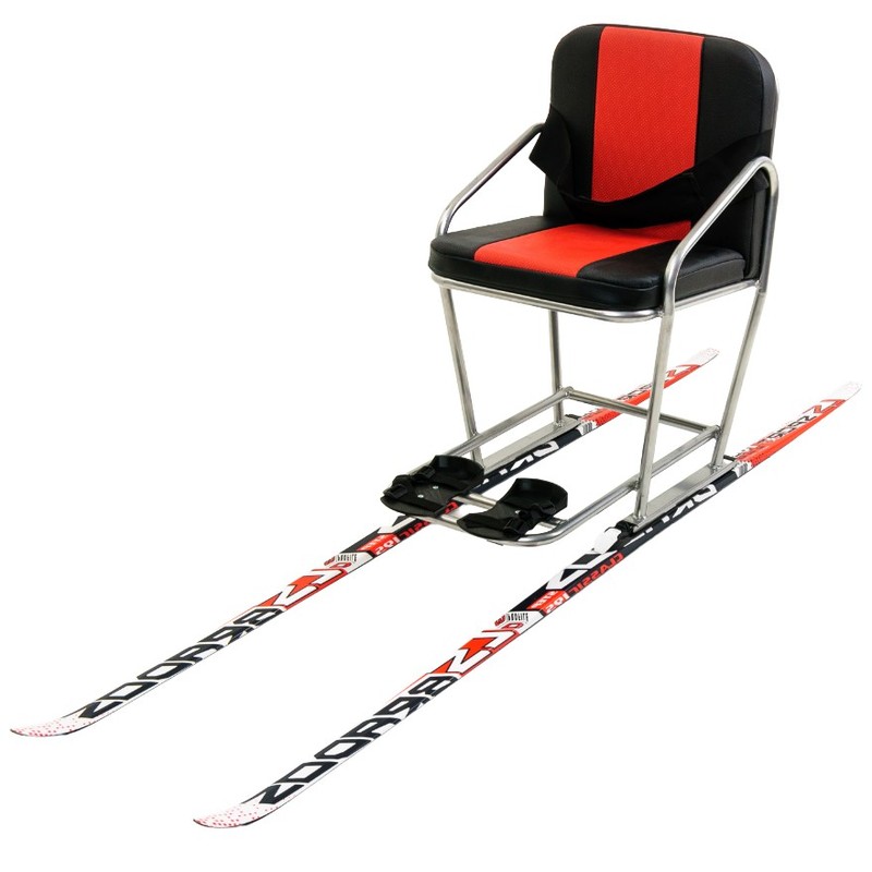 Специализированные сидячие лыжи ВелоЛидер «Вектор» стул + комплект лыж и палок + ролики
