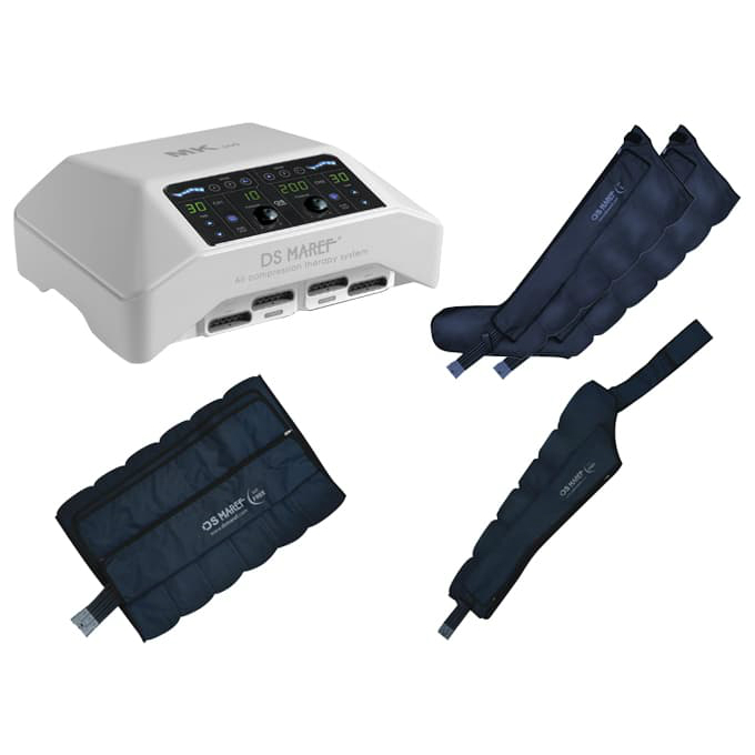 Аппарат для лимфодренажа (прессотерапии) Doctor Life MK 300 аппарат + манжеты для ног + манжета на руку + пояс для похудения