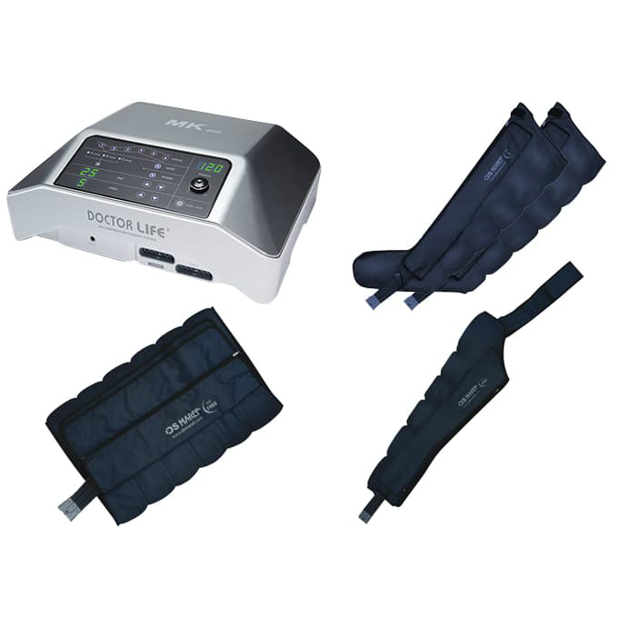 Аппарат для лимфодренажа (прессотерапии) Doctor life MARK 400 аппарат + манжеты для ног + пояс для похудения