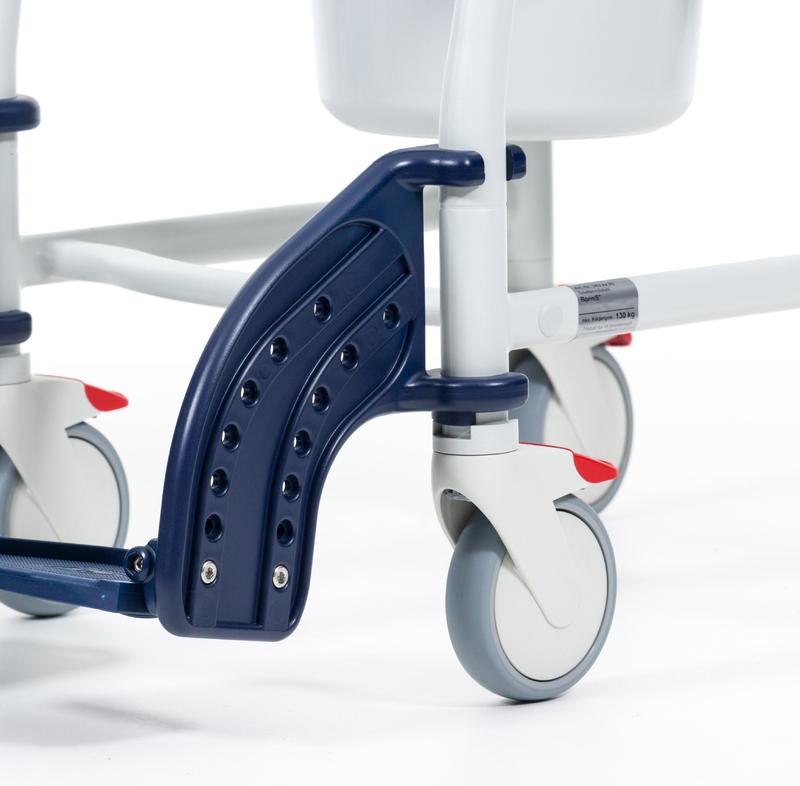 Кресло-туалет для инвалидов и пожилых людей Rebotec Бонн красный