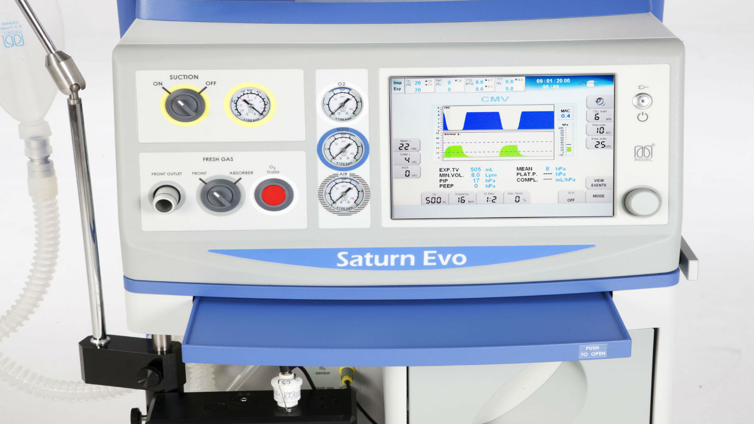 Наркозно-дыхательный аппарат Medec Saturn Evo Color