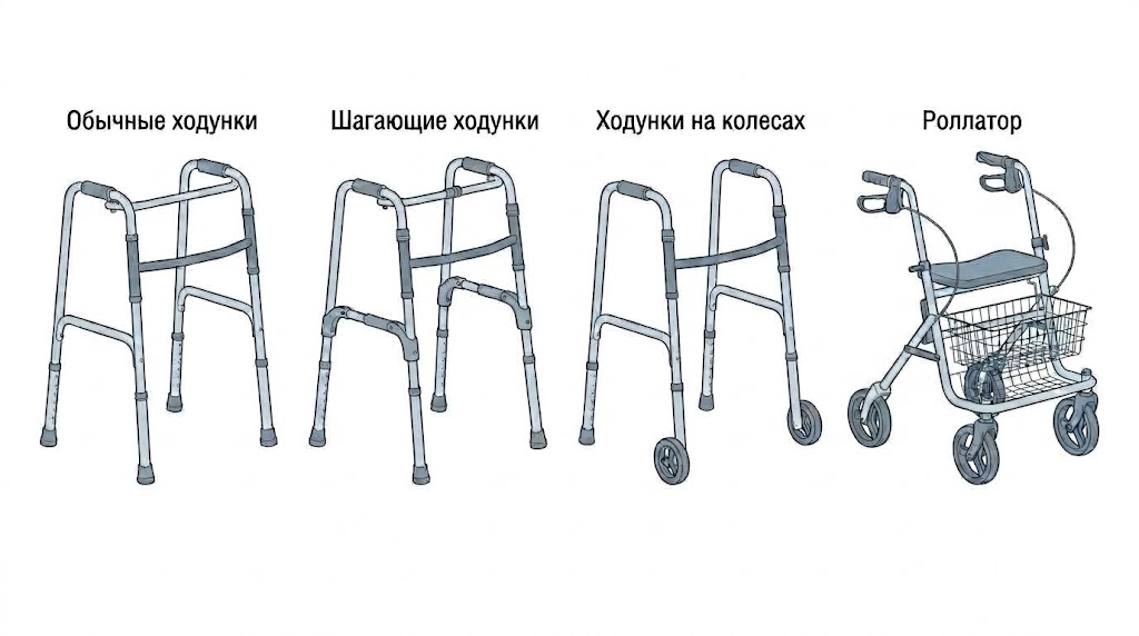 Какие бывают ходунки